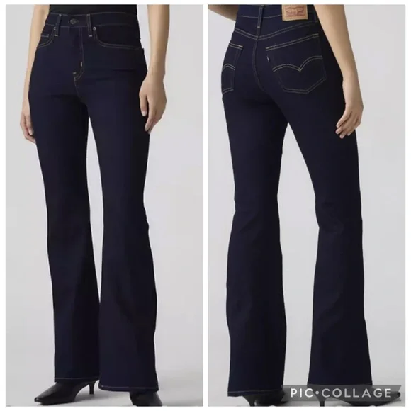 ❣️🆕Levi’s 726 Flare High Rise Dark Wash Jeans❣️ - Picture 2 of 12